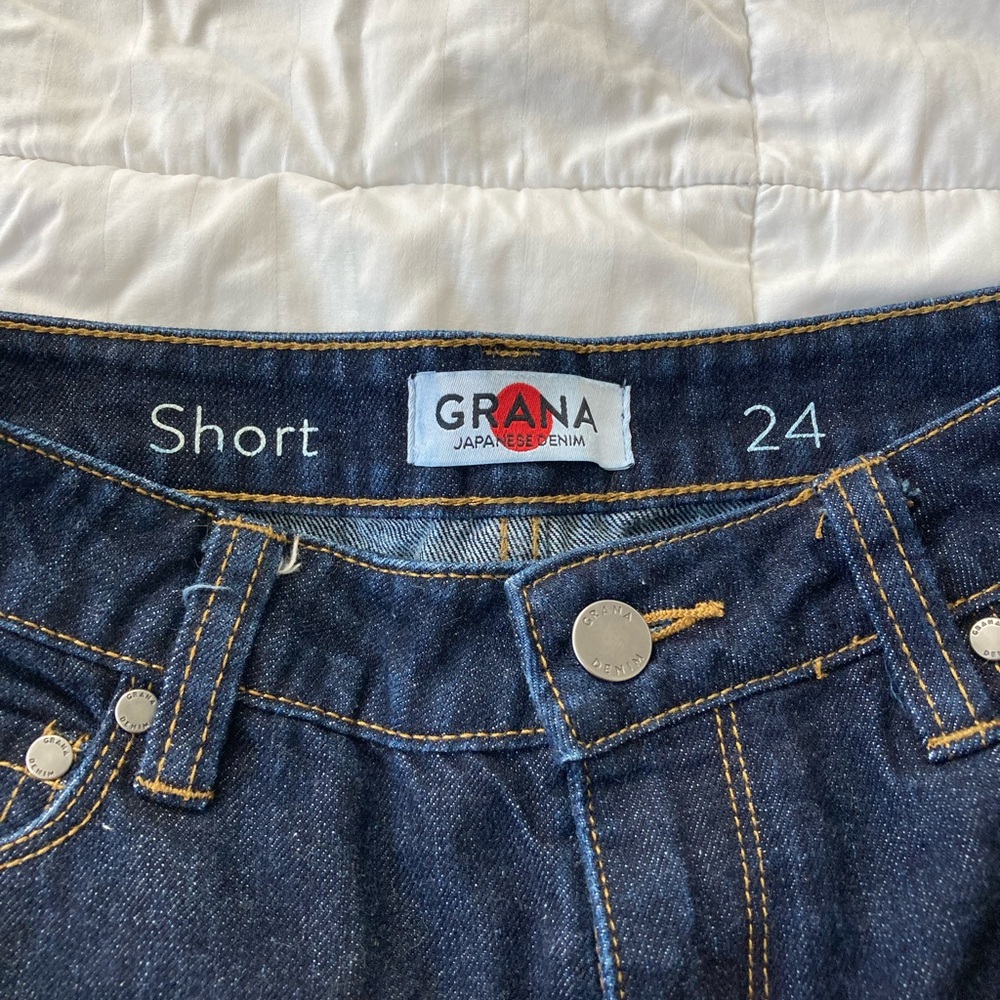 NWOT Grana japanese denim shorts - Picture 9 of 11